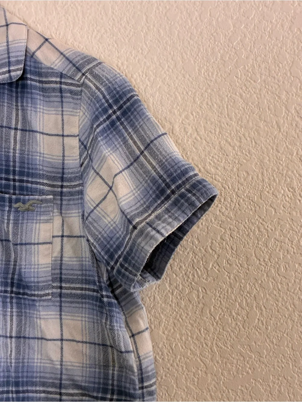Hollister blue plaid
